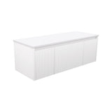 Fienza 120RW-C Alina Fluted White 1200 Wall-Hung Cabinet Cabinet Only No Top - Vanity Units