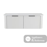 Fienza 120UW-C Minka Curved Satin White 1200 Wall Hung Cabinet - Vanity Units