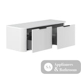 Fienza 120UW-C Minka Curved Satin White 1200 Wall Hung Cabinet - Vanity Units