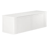 Fienza 150CM Mila Curved Satin White 1500 Wall Hung Cabinet - Vanity Units