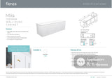 Fienza 150M Mila 1500mm Wall-Hung Cabinet Only - Cabinet Only