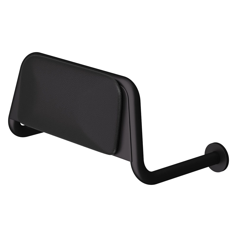 Fienza 200990B Care Back Rest with Cushion Plate Matte Black - Back Rest