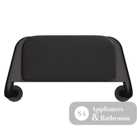 Fienza 200990B Care Back Rest with Cushion Plate Matte Black - Back Rest