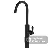 Fienza 202112BL-LF Eleanor Floor Mounted Basin/Bath Mixer Matte Black Handle Lead Free Matte Black - Bath Fillers