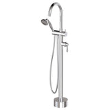Fienza 202113CC Eleanor Floor Mixer & Shower Chrome with Chrome Handle - Bath Fillers