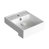 Fienza 2041B Helen Junior Semi Recessed 1 Tap Hole Ceramic Basin White - Basins