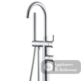 Fienza 213113 Kaya Floor Mounted Bath Mixer With Hand Shower Chrome - Bath Fillers
