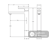 Fienza 218107 Koko Care Tall Basin Mixer Tap Chrome 316mm High - Tall Basin Mixer