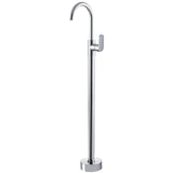 Fienza 221112BN-LF Empire Slim Floor Mounted Basin/Bath Mixer Lead Free Brushed Nickel - Bath Fillers