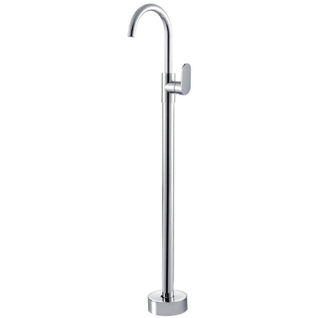 Fienza 221112BN-LF Empire Slim Floor Mounted Basin/Bath Mixer Lead Free Brushed Nickel - Bath Fillers