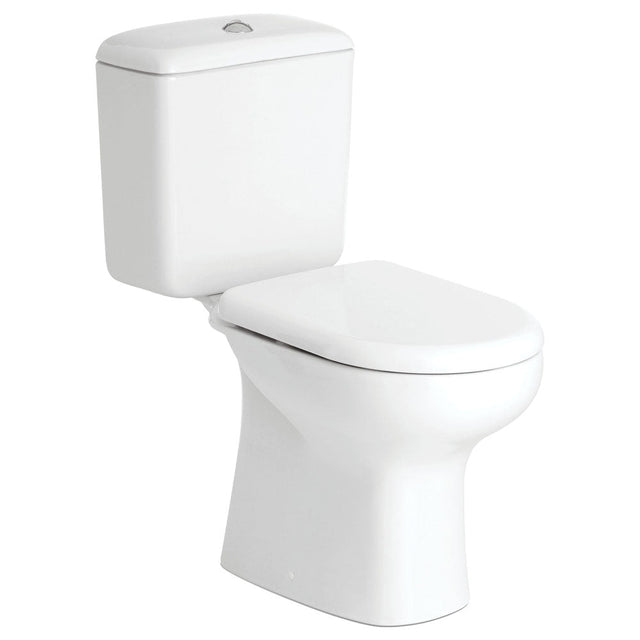 Fienza 222730WL Liwa Close-Coupled Toilet Suite Left Skew Alpine White - Toilet Suites