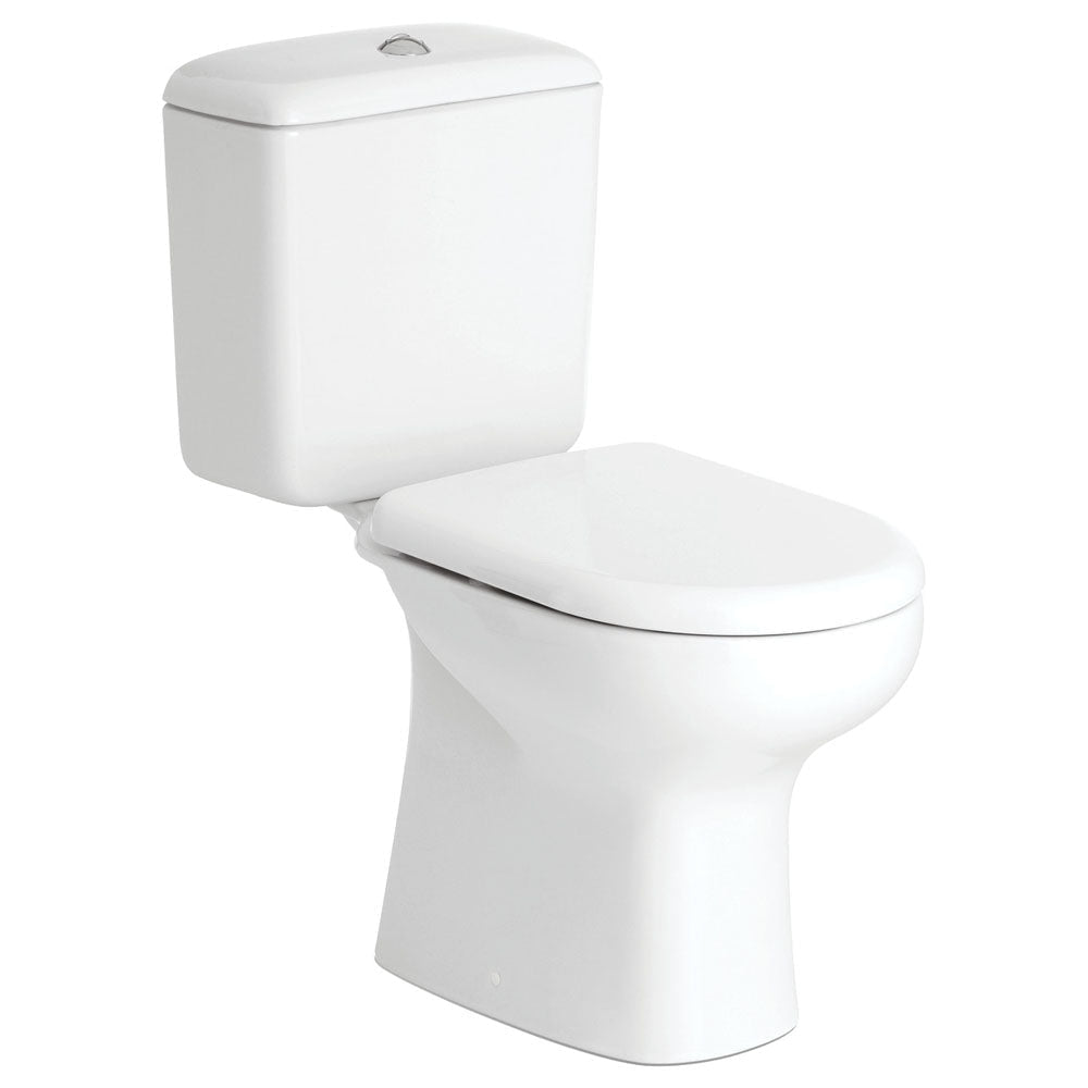 Fienza 222730WR Liwa Close-Coupled Toilet Suite Right Skew Alpine White - Toilet Suites