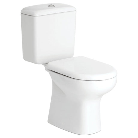 Fienza 222730WR Liwa Close-Coupled Toilet Suite Right Skew Alpine White - Toilet Suites