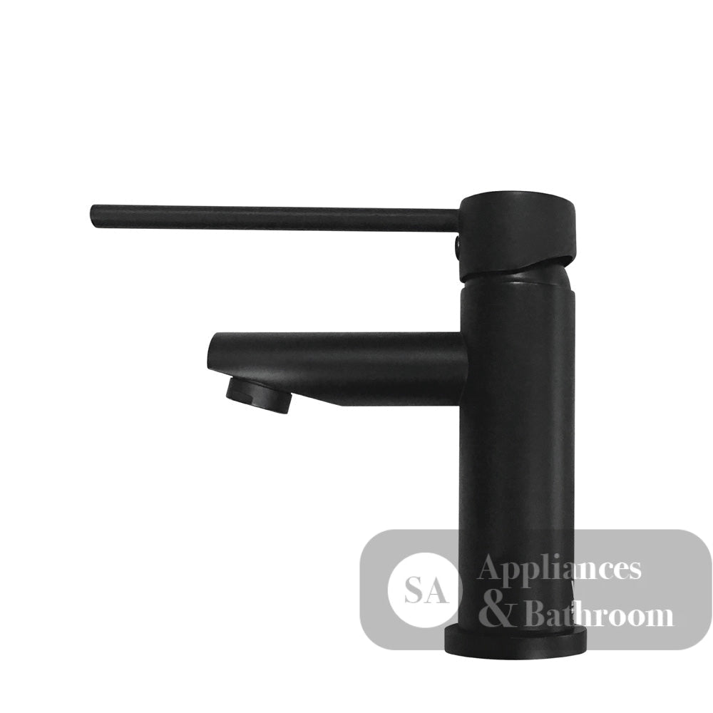 Fienza 225103D Hustle Care Short Basin Mixer Tap Matte Black - Basin Mixer