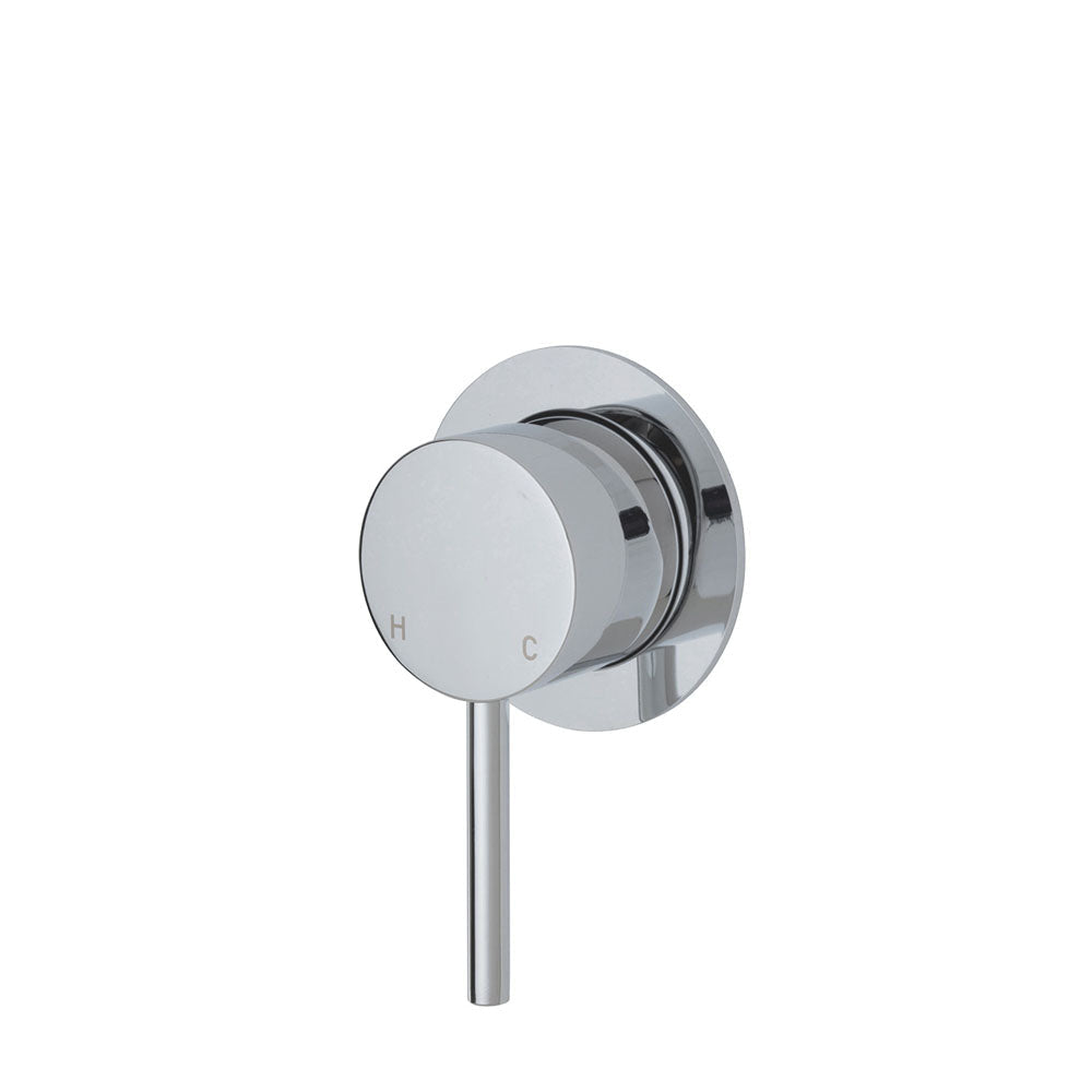 Fienza 228101-LF Kaya Small Round Plate Wall Mixer - Chrome - Wall Mixer