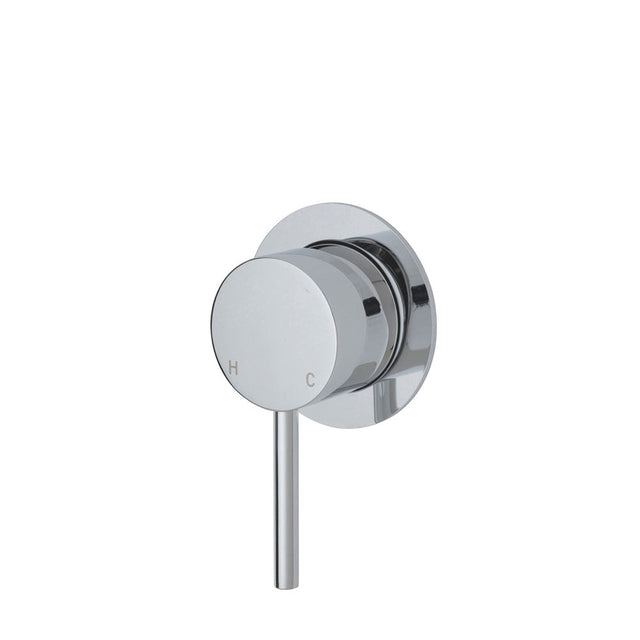 Fienza 228101-LF Kaya Small Round Plate Wall Mixer - Chrome - Wall Mixer