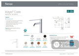 Fienza 228103DBN-LF Kaya Care Basin Mixer Brushed Nickel - Mixer Taps Care and Assisted Living