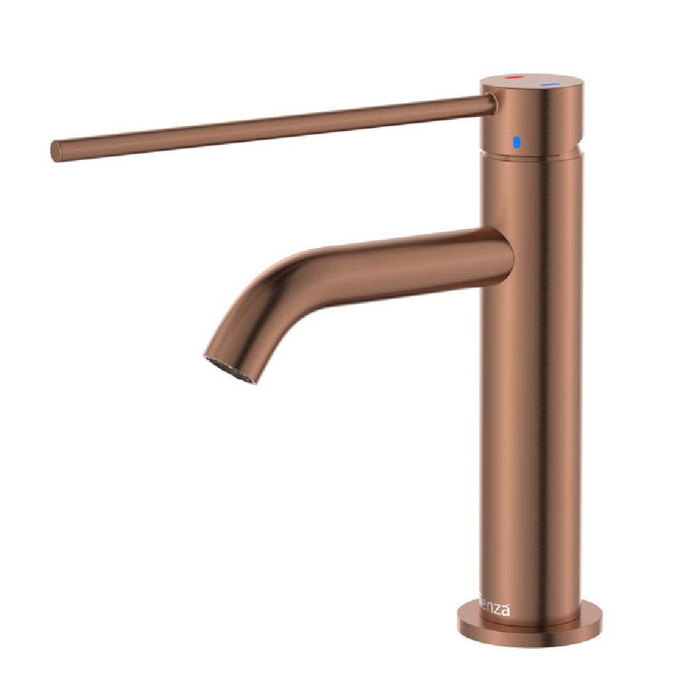 Fienza 228103DCO-LF Kaya Care Basin Mixer Brushed Copper - Mixer Taps Care and Assisted Living