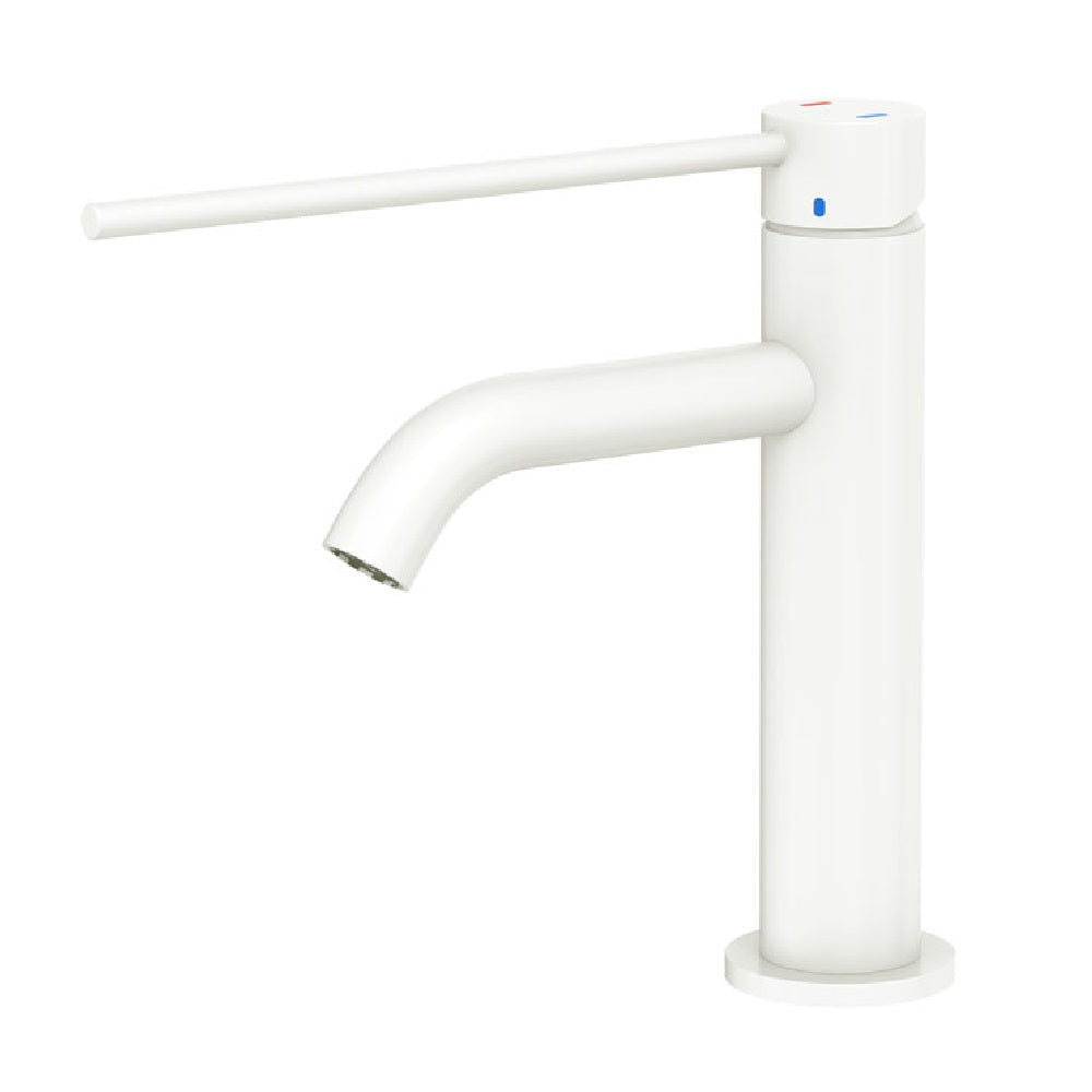 Fienza 228103DMW-LF Kaya Care Basin Mixer Matte White - Mixer Taps Care and Assisted Living