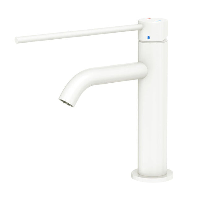 Fienza 228103DMW-LF Kaya Care Basin Mixer Matte White - Mixer Taps Care and Assisted Living