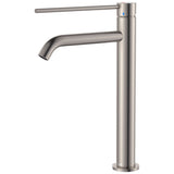 Fienza 228107DB-LF Kaya Care Tall Basin Mixer Brushed Nickel - Mixer Taps Care and Assisted Living