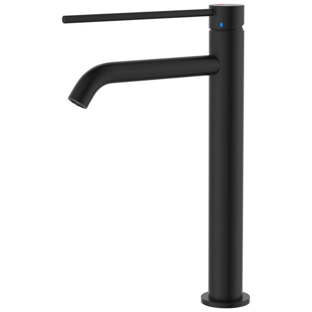 Fienza 228107DB-LF Kaya Care Tall Basin Mixer Matte Black - Mixer Taps Care and Assisted Living