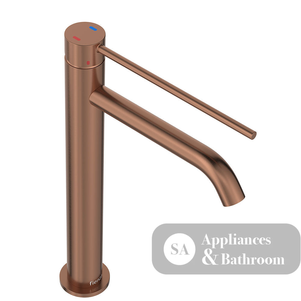 Fienza 228107DCO-LF Kaya Care Tall Basin Mixer Brushed Copper - Mixer Taps Care and Assisted Living