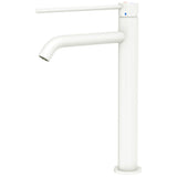 Fienza 228107DMW-LF Kaya Care Tall Basin Mixer Matte White - Mixer Taps Care and Assisted Living