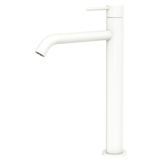 Fienza 228107MW-LF Kaya Basin Tall Mixer Matte White - Basin Mixers