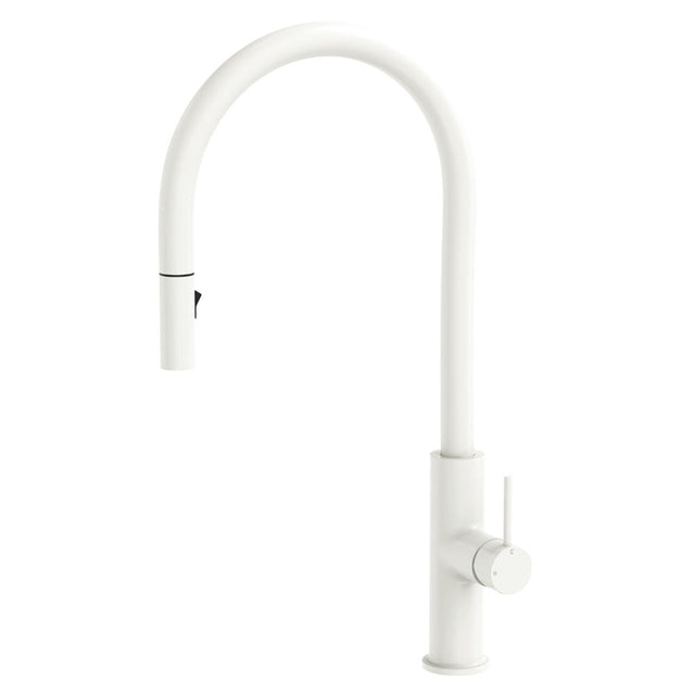 Fienza 228108MW-LF Kaya Pull Out Sink Mixer Matte White - Kitchen Mixer Taps