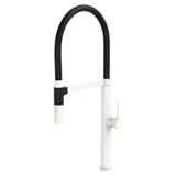 Fienza 228109MW-LF Kaya Pull Down Mixed Sink Mixer Matte White - Kitchen Mixer Taps
