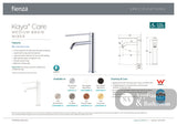 Fienza 228110GM-LF Kaya Care Medium Basin Mixer Gun Metal - Mixer Taps Care and Assisted Living
