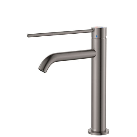 Fienza 228110GM-LF Kaya Care Medium Basin Mixer Gun Metal - Mixer Taps Care and Assisted Living