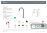 Fienza 228111-LF Kaya Hob-Mounted Fixed Bath / Basin Outlet Chrome - Basin Mixers