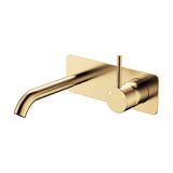 Fienza 228119UB-LF Kaya Up Basin/Bath Wall Mixer Set Rectangular Plate 160mm Outlet Lead Free Urban Brass - Bathroom