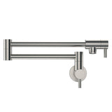 Fienza 228120BN Kaya Pot Filler Brushed Nickel - Pot Fillers
