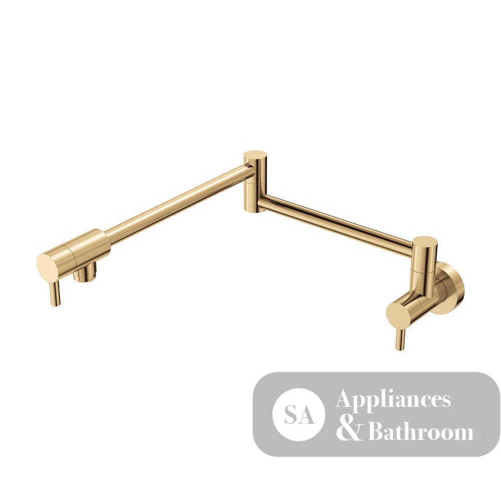 Fienza 228120UB Kaya Pot Filler Urban Brass - Pot Fillers