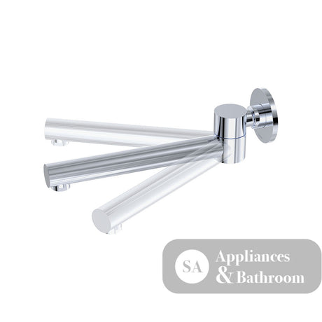 Fienza 228125-LF Kaya Swivel Basin/Bath Outlet Chrome - Wall Spouts