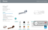 Fienza 228125-LF Kaya Swivel Basin/Bath Outlet Chrome - Wall Spouts