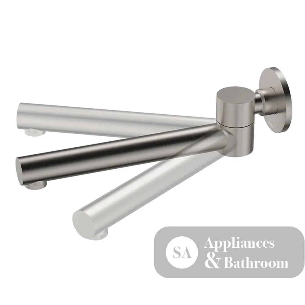 Fienza 228125BN-LF Kaya Swivel Basin/Bath Outlet Brushed Nickel - Wall Spouts