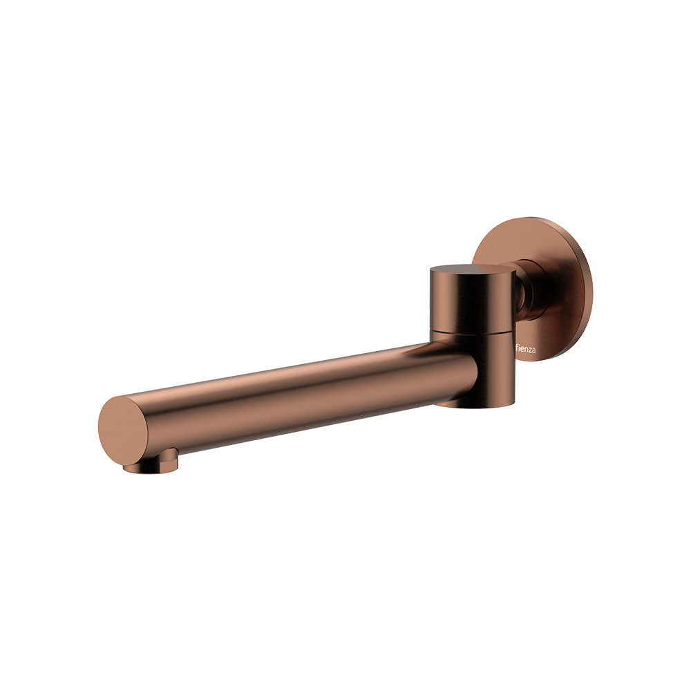 Fienza 228125CO-LF Kaya Swivel Basin/Bath Outlet Brushed Copper - Wall Spouts