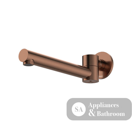 Fienza 228125CO-LF Kaya Swivel Basin/Bath Outlet Brushed Copper - Wall Spouts