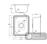 Fienza 22L Compact Laundry Sink 68200 - Special Order Insert Sinks