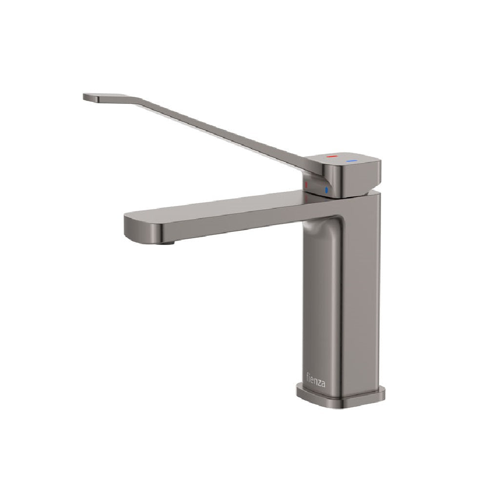 Fienza 233103DGM Tono Care Basin Mixer Gunmetal - Mixer Taps Care and Assisted Living