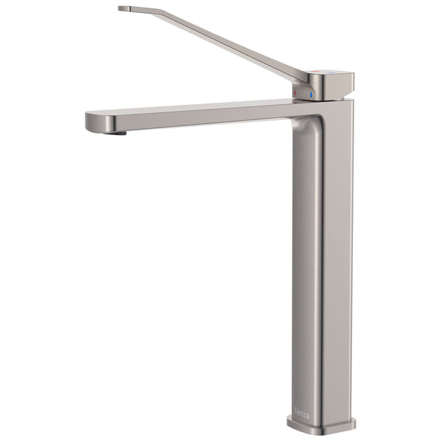 Fienza 233107DBN Tono Care Tall Basin Mixer Brushed Nickel - Mixer Taps Care and Assisted Living