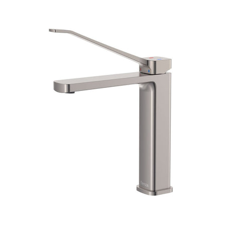 Fienza 233110DBN Tono Care Medium Basin Mixer Brushed Nickel - Mixer Taps Care and Assisted Living