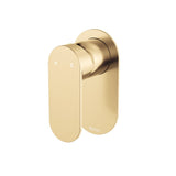 Fienza 234101UB-LF Empire Slim Wall Mixer Oval Plate Lead Free Urban Brass - Bathroom Wall Mixers
