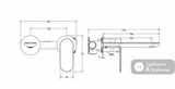 Fienza 234104CO-LF Empire Slim Basin/Bath Wall Mixer Set Round Plates 160mm Outlet Lead Free Brushed Copper - Bathroom