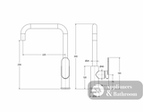Fienza 234105UB-LF Empire Slim Sink Mixer Lead Free Urban Brass - Kitchen Mixer Taps