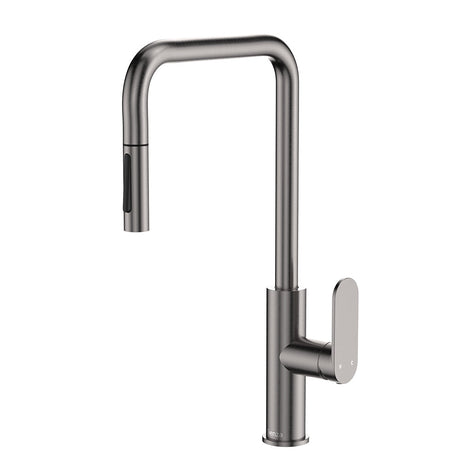 Fienza 234108GM-LF Empire Slim Pull Out Sink Mixer Lead Free Gun Metal - Kitchen Mixer Taps